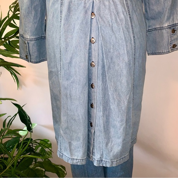 v i n t a g e :: Oversized Denim Coat Denim Duster - Picture 8 of 15